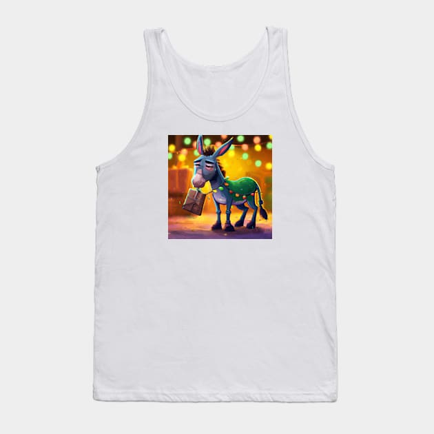 Cute Mule Drawing Tank Top by Play Zoo